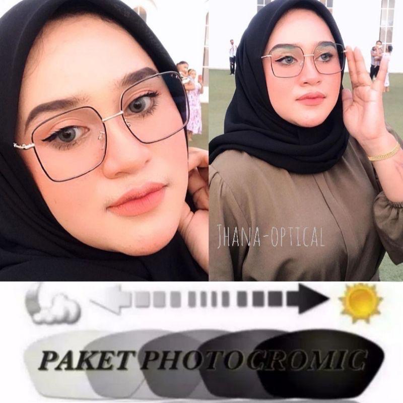 TERMURAH-Kacamata 9691 pria dan wanita sudah termasuk photocromic+antiradiasi 8960-BISA COD