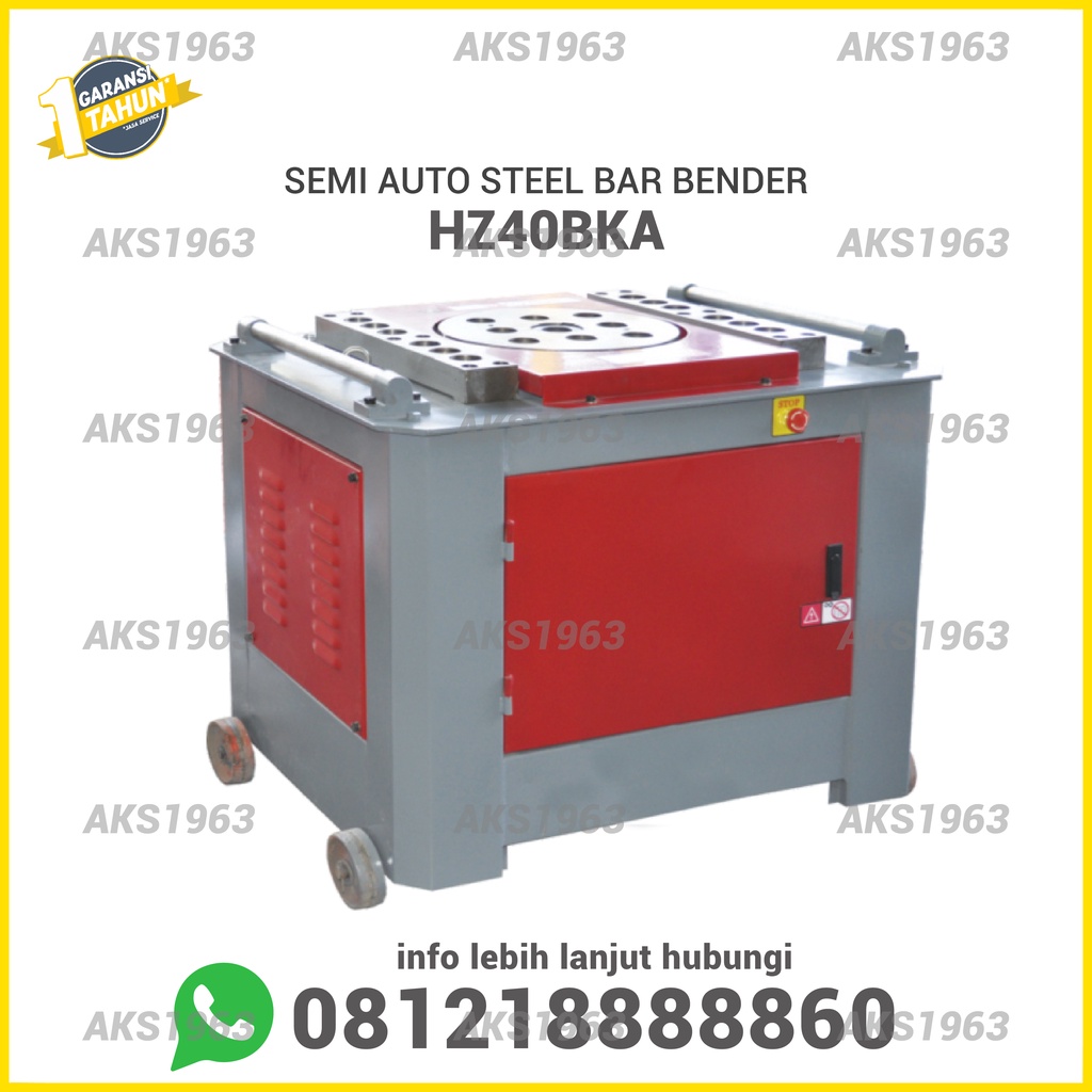 Mesin Pembengkok Besi Alat Tekuk Besi Beton Eser Semi Automatic 40 mm Steel Bar Bender AKS - HZ40BKA