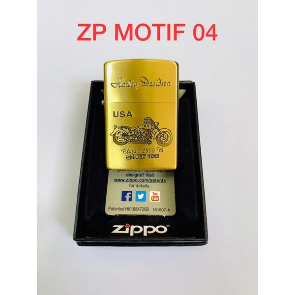 KOREK ZIPPO MOTIF MOTOR HARLEY DAVIDSON / ZIPPO ELEGAN MANCIS ZIPPO