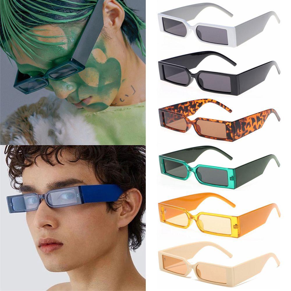 R-flower Rectangle Kacamata Wanita Pria Shades Eyewear Bingkai Kecil