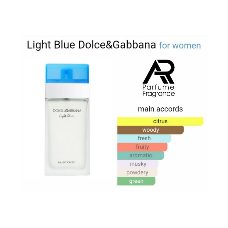 ARparfumfragrance - D&amp;G LIGHT BLUE WOMAM - BEST SELLER for WOMAN !! Parfum Viral Tahan Lama Seharian