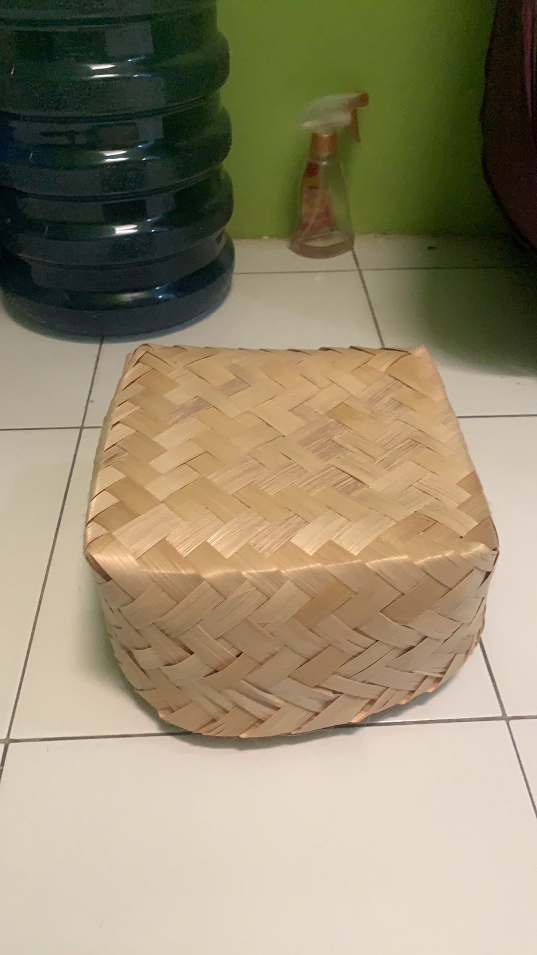 (harga Sepasang) Besek Bambu Ukuran 20x20x10cm