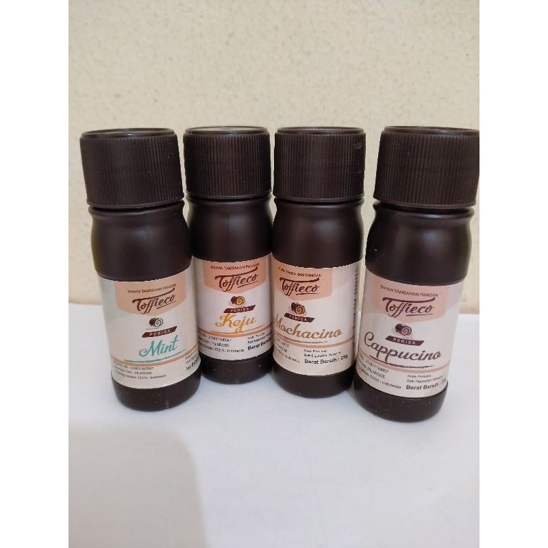 

Toffieco Flavour/essence Mint, Capucino, Mochacino, Keju 25cc