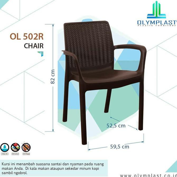 Promo Kursi Plastik Kursi Cafe Olymplast Ol 502 R Kursi Sender Bangku Tresshop_