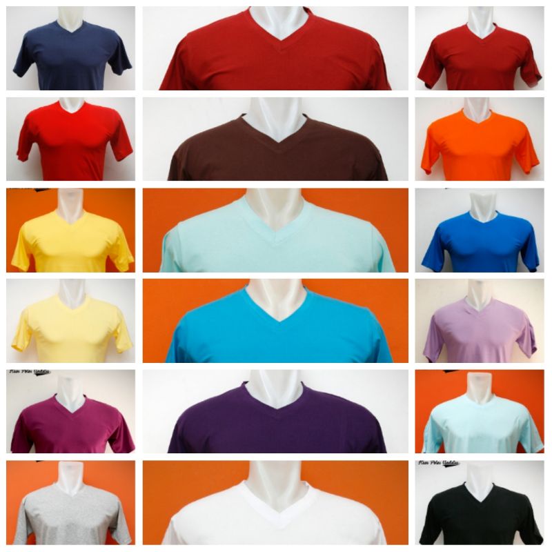 KAOS POLOS COTTON COMBED 30s VNECK