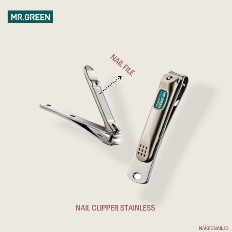 Gunting kuku Stainless Mr green HIGH QUALITY GERMANY nail clipper