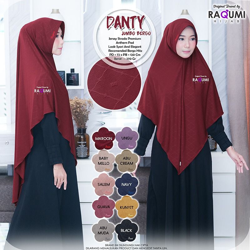 DANTY JUMBO BERGO BY ORI RAQUMI HIJAB