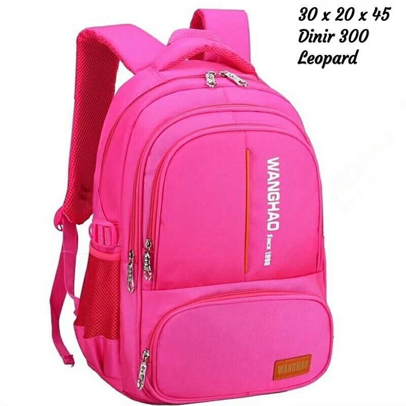 WANGHAO tas ransel anak unisex tas sekolah anak polos backpack anak ransel fashion tas since 1998