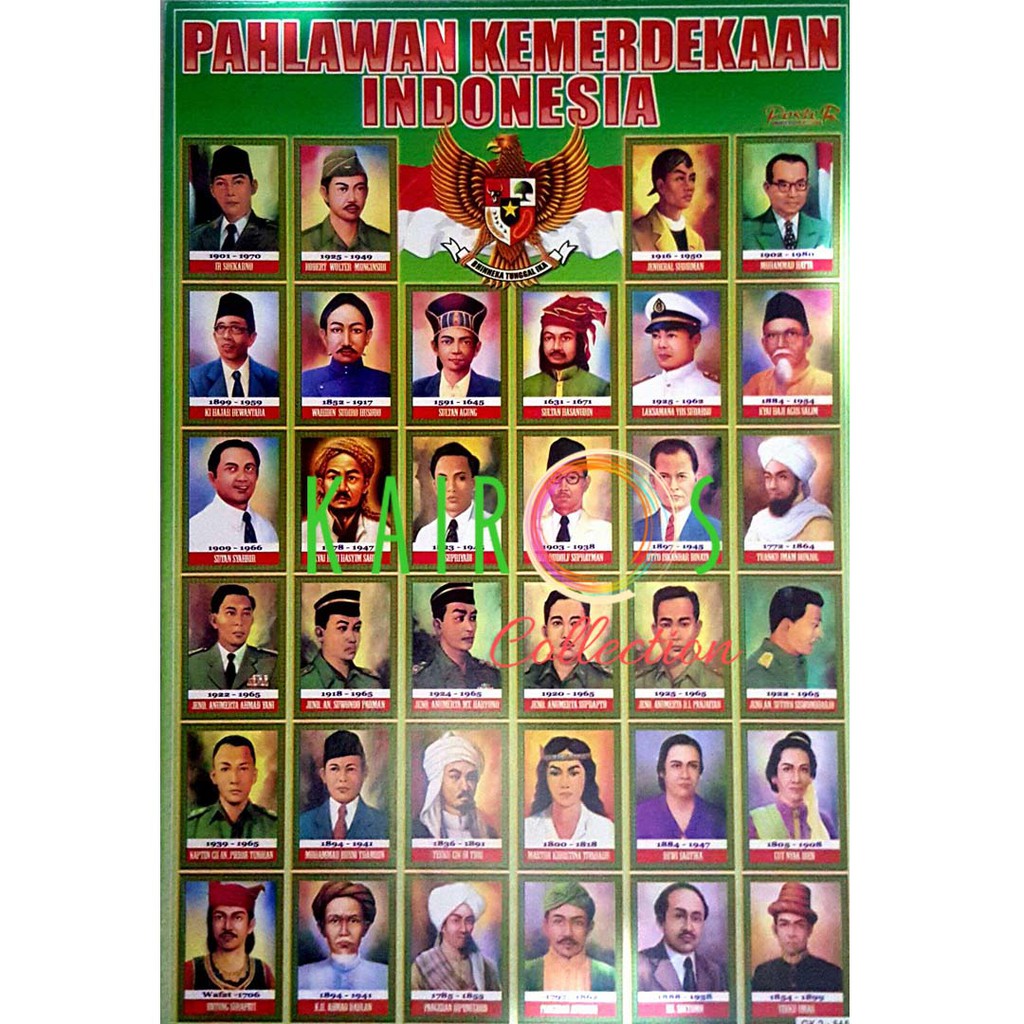 Poster Edukasi Anak Belajar Pahlawan Kemerdekaan