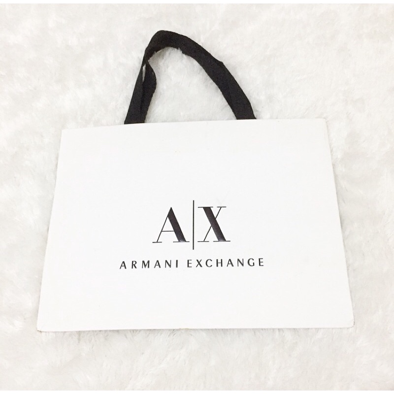 Armani Exchange Original Paperbag Authentic Branded Shopping Bag Asli Tas Kantong Belanja Ori