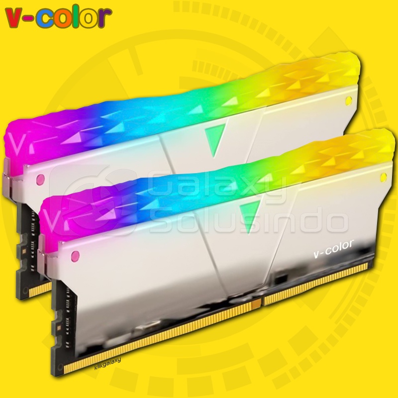 V-COLOR Prism PRO RGB 32GB (2x16) DDR4 3200MHz - Silver Memory RAM