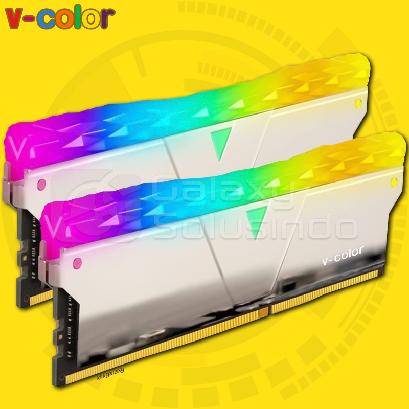 V-COLOR Prism PRO RGB 16GB (2x8) DDR4 4133MHz - Silver Memory RAM