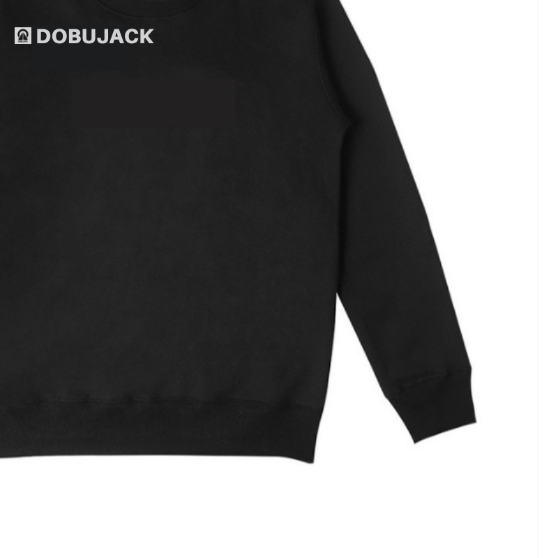 Crewneck dobujack Simple Logo putih Black | Crewneck dobujack simpel | Crewneck Pria