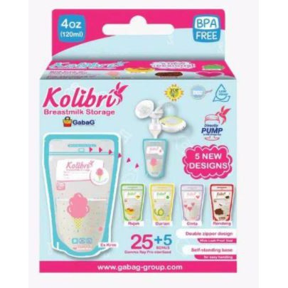 Gabag Kolibri Breast Milk Storage 120ml Kantong Asi