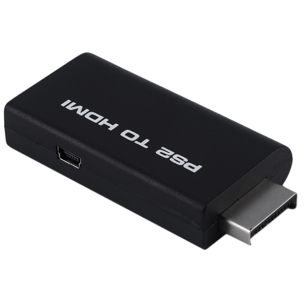 Video Konverter PS2 ke HDMI dengan 3.5mm Port - OMGA0FBK Black