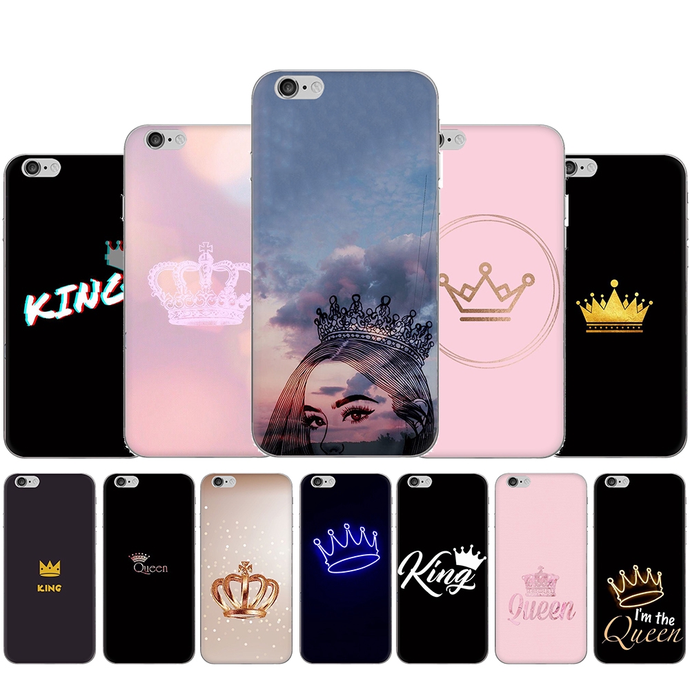 Soft Case Transparan Gambar Ratu Dan Raja Untuk Iphone 5 5s Se 6 6s Plus 7 8 Se Shopee Indonesia