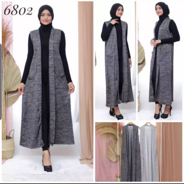 Twisty Long Vest Cardi Rompi