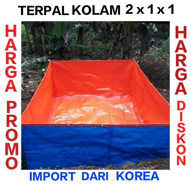 ( DISKON ) TERPAL KOLAM 200 x 100 x 100