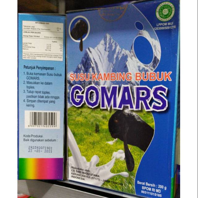 

Susu Gomars Vanila - Susu Etawa Gomars Original