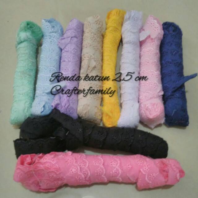 Renda katun per roll 2.5 cm