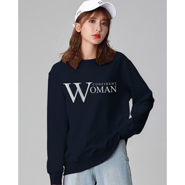 Kaos Lengan Panjang WOMAN / Kaos Sweatshirt / Atasan Wanita / Atasan Wanita Lengan Panjang