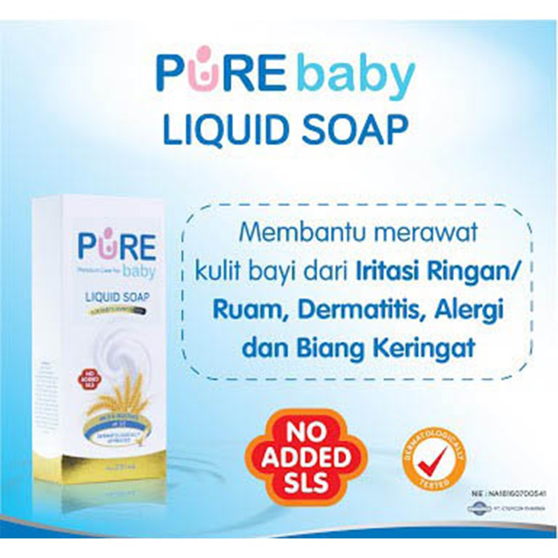 Pure Baby Liquid Soap Pure BB for Sensitive Skin Sabun Mandi Cair Sabun Bayi