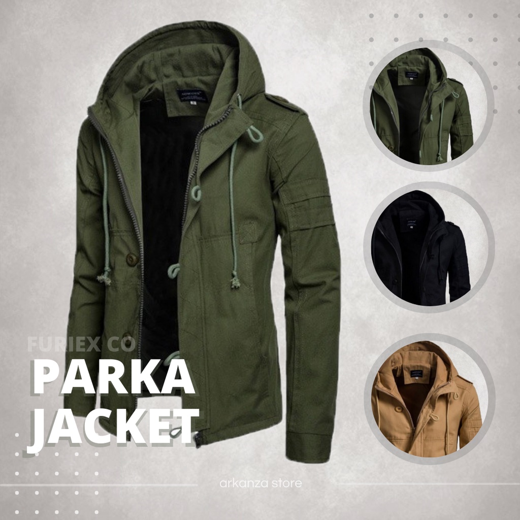 Jaket parka pria FRX bloosey | jaket canvas premium