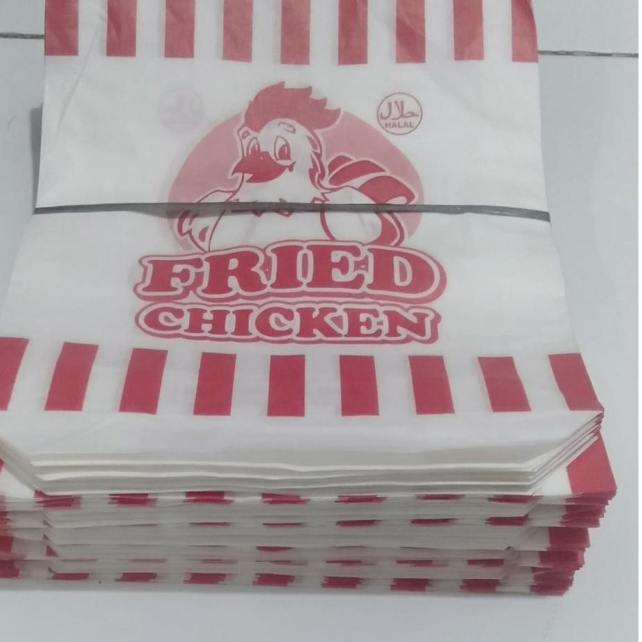 

[KODE PRODUK ITIRS9280] kantong kemasan fried chicken, paper bag fried chicken