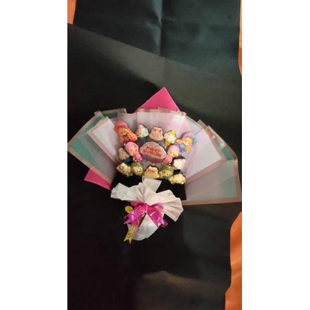 

buket coklat karakter