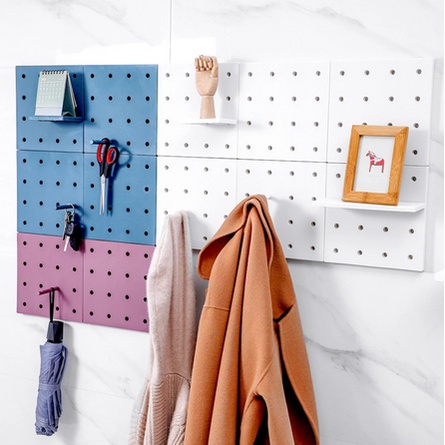 Rak Dinding Pegboard Organizer wall organizer Wall Shelf Tanpa Paku-2