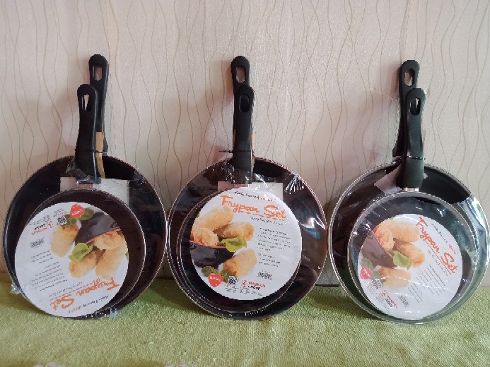 [ Cod ]  Frypan Teflon Maspion 2 Pcs Fry Pan Set Non Stick Teplon Wajan Anti Lengketmaspion Double F