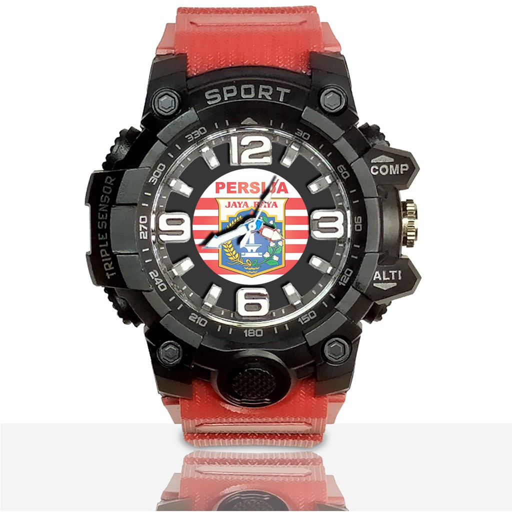 Jam Tangan Custom PERSIJA Ruber- Water Resistant