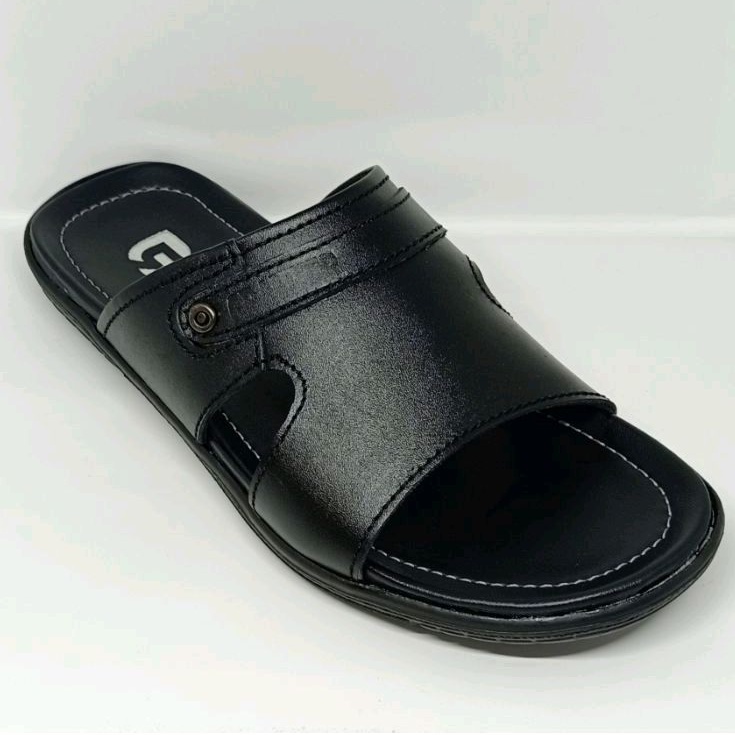 Sandal Slide Pria Kulit Asli Sandal Grammer