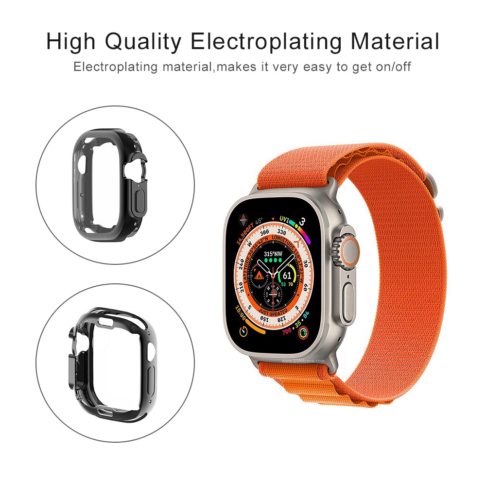 Pelindung Layar Bahan TPU Ukuran 49MM Untuk Apple Watch Ultra