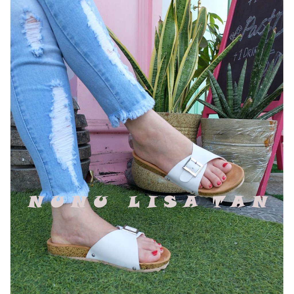 NunuLisaTan -  TeRMURAH Sandal Gesper  teplek casual wanita