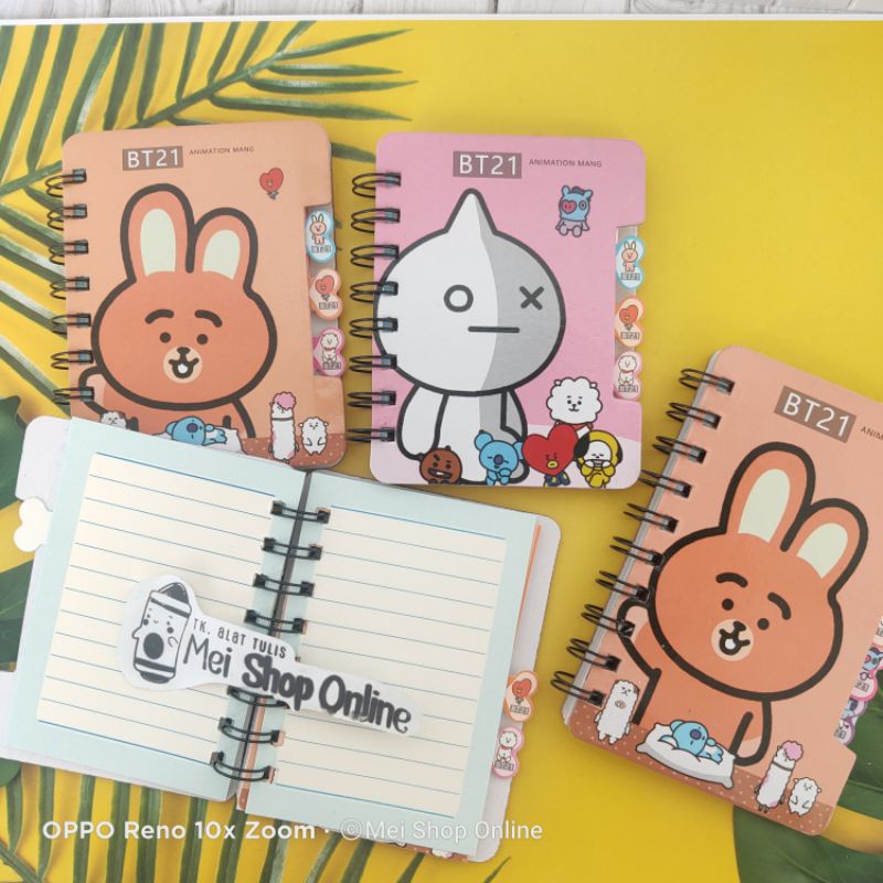 

Buku Diary Mini Spiral Karakter Lucu