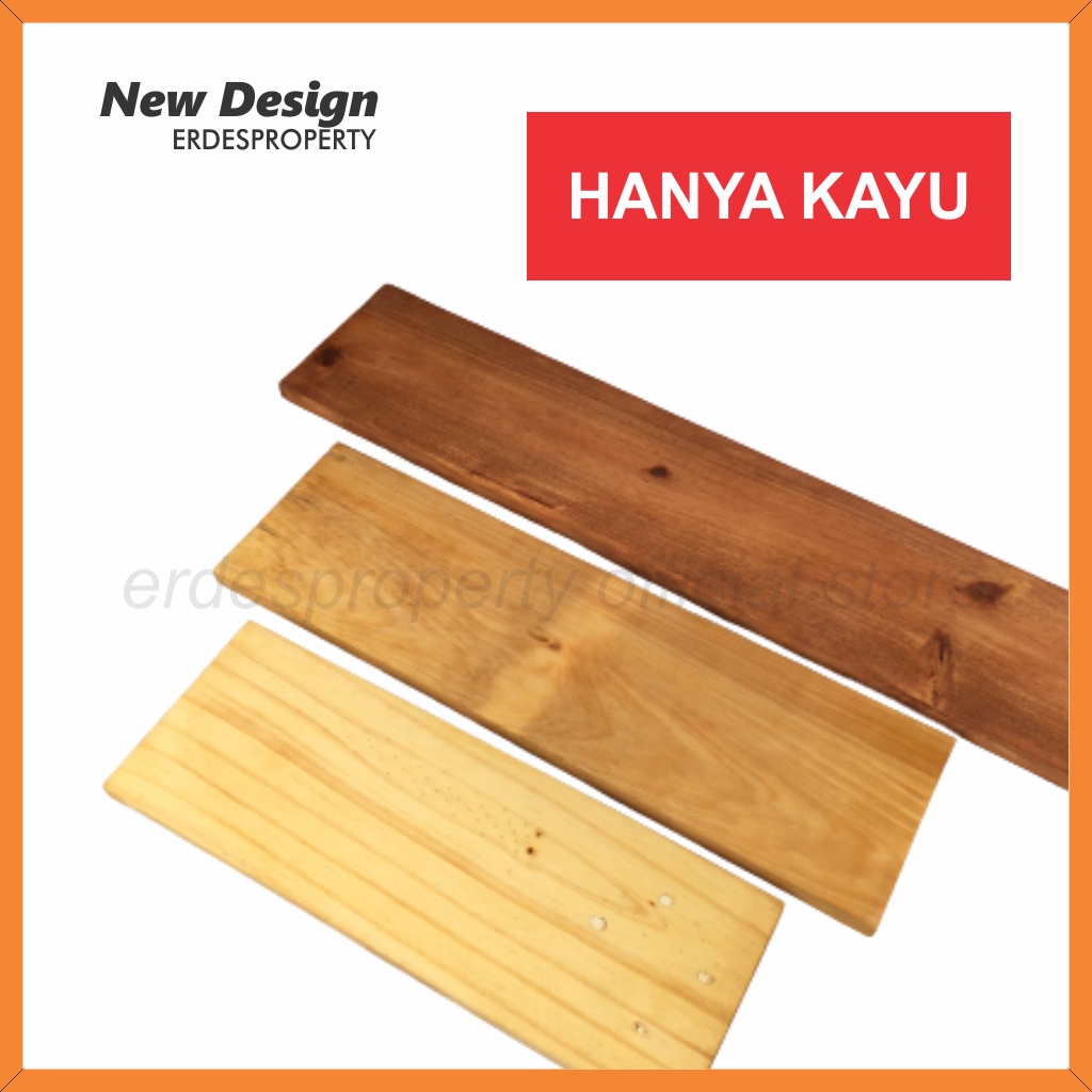 [COD] Papan Kayu Ambalan Sudah Di Plistur Solid Lebar 15cm Untuk Rak Kayu Buku Bumbu Dapur