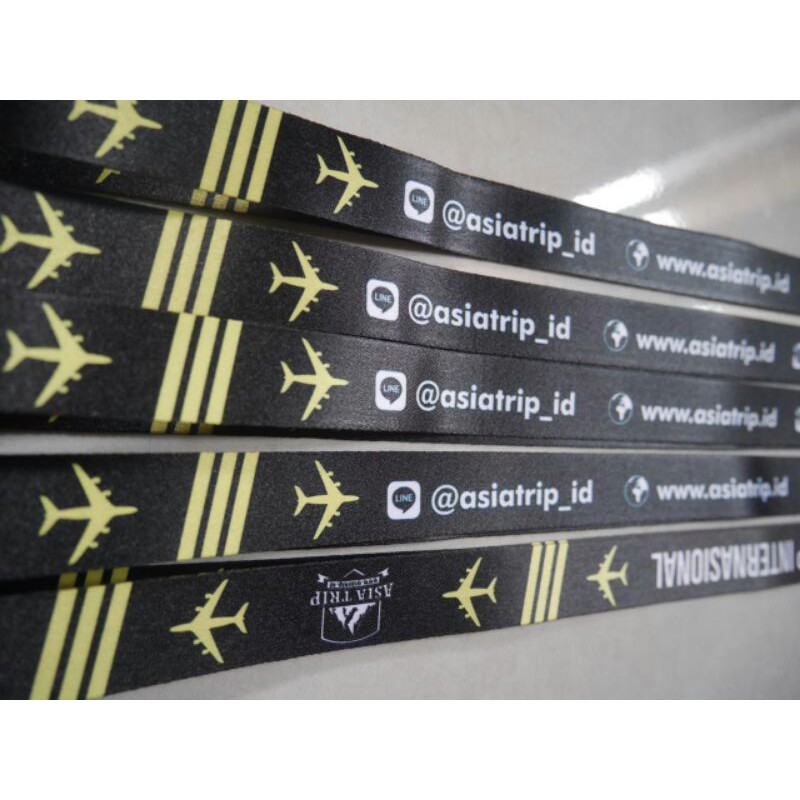 Tali ID CARD Custom Lanyard Sublim satuan Cetak 1 sisi
