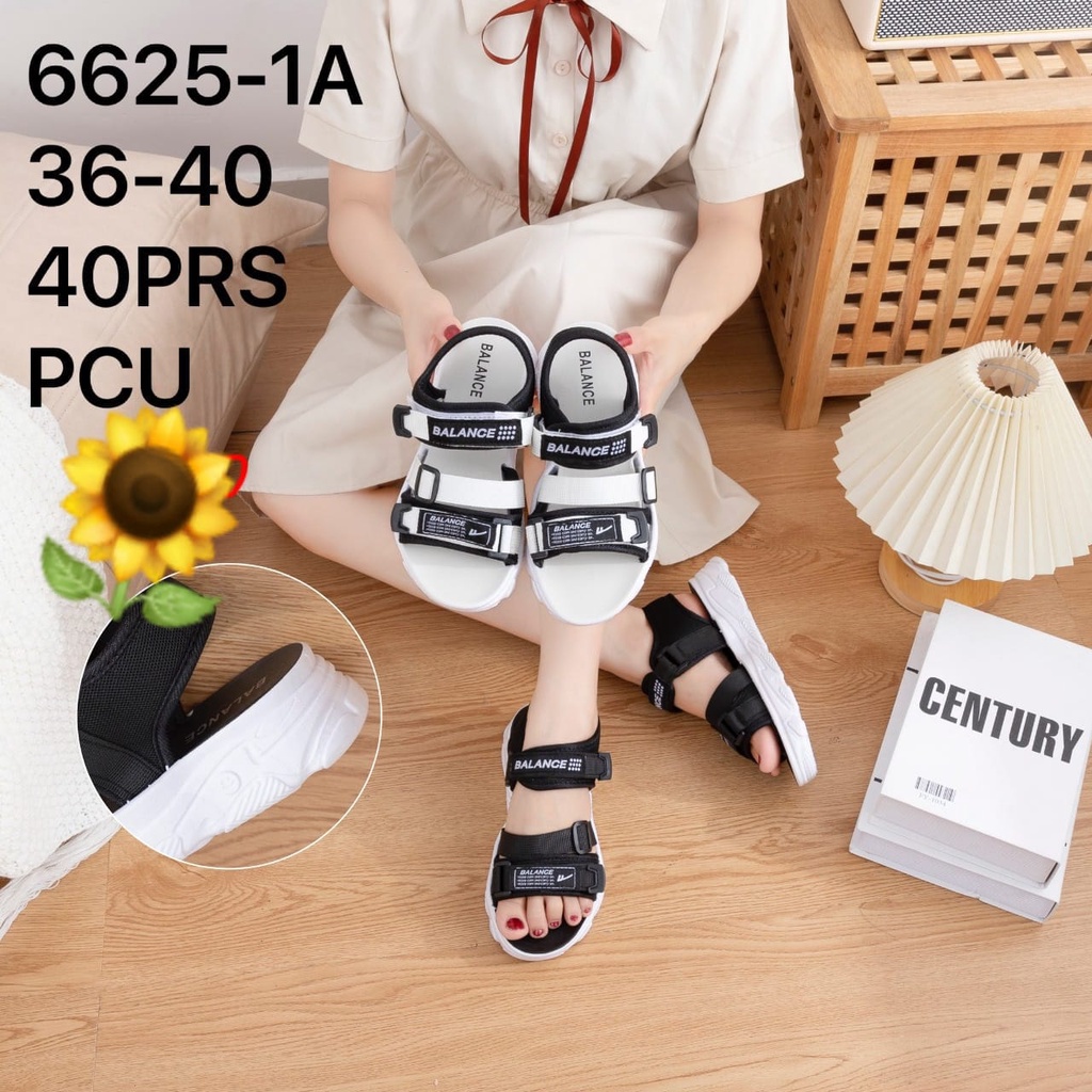 Sandal Karet Jelly Wedges Wanita import Model Terbaru Original Kekinian by AGUNG STYLE Balance 6625-1A