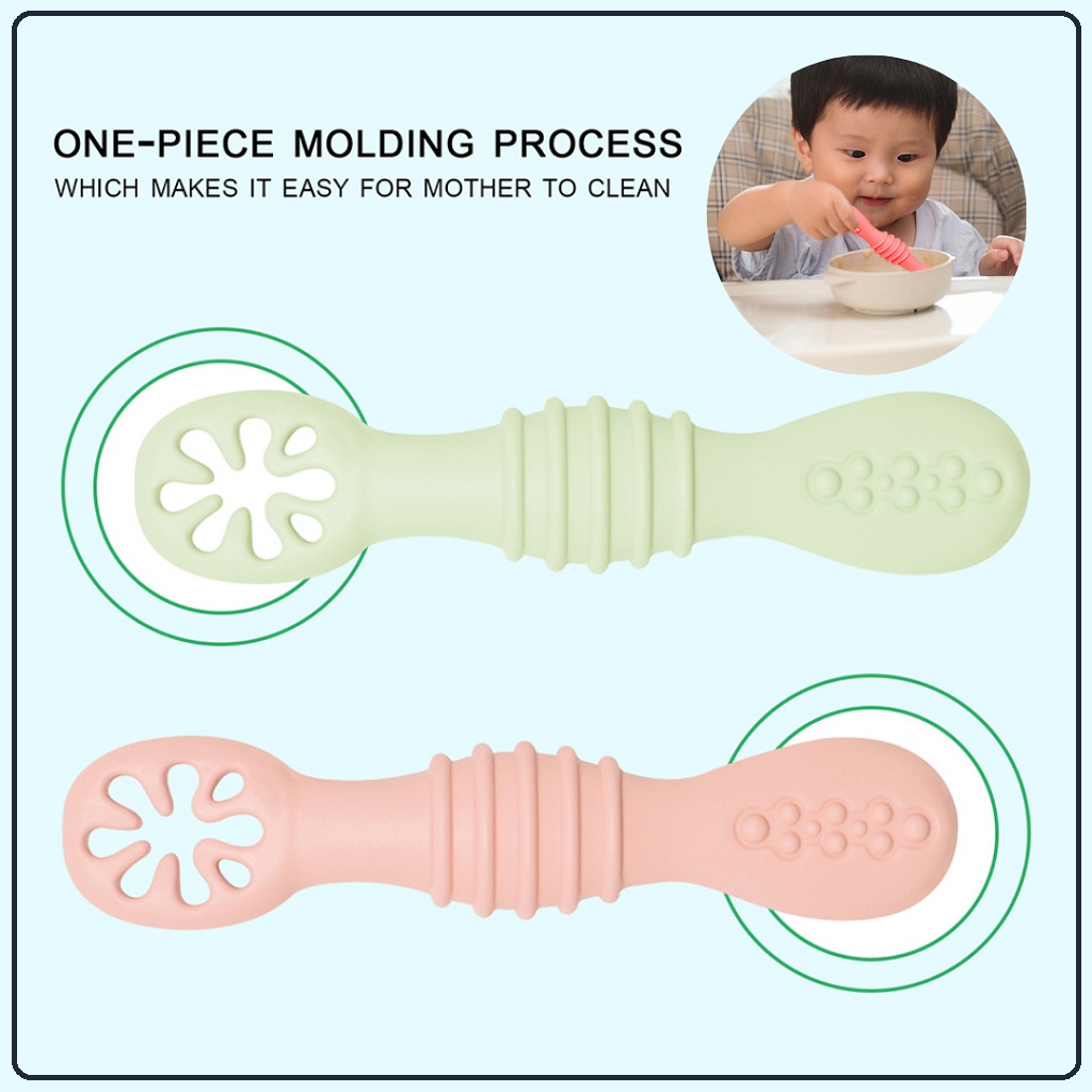 Lababy Silicone Spoon | Makan Bayi Silicon