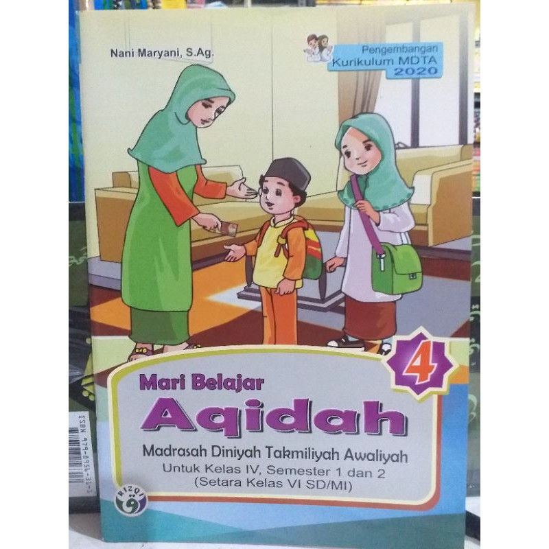 aqidah kelas 4 pengembangan MDTA kurikulum 2020 edisi mei 2023