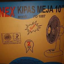 Kipas Angin Meja / Desk Fan / Deskfan Sanex 10 Inch - FD 1088 / 1087 Free Bubble