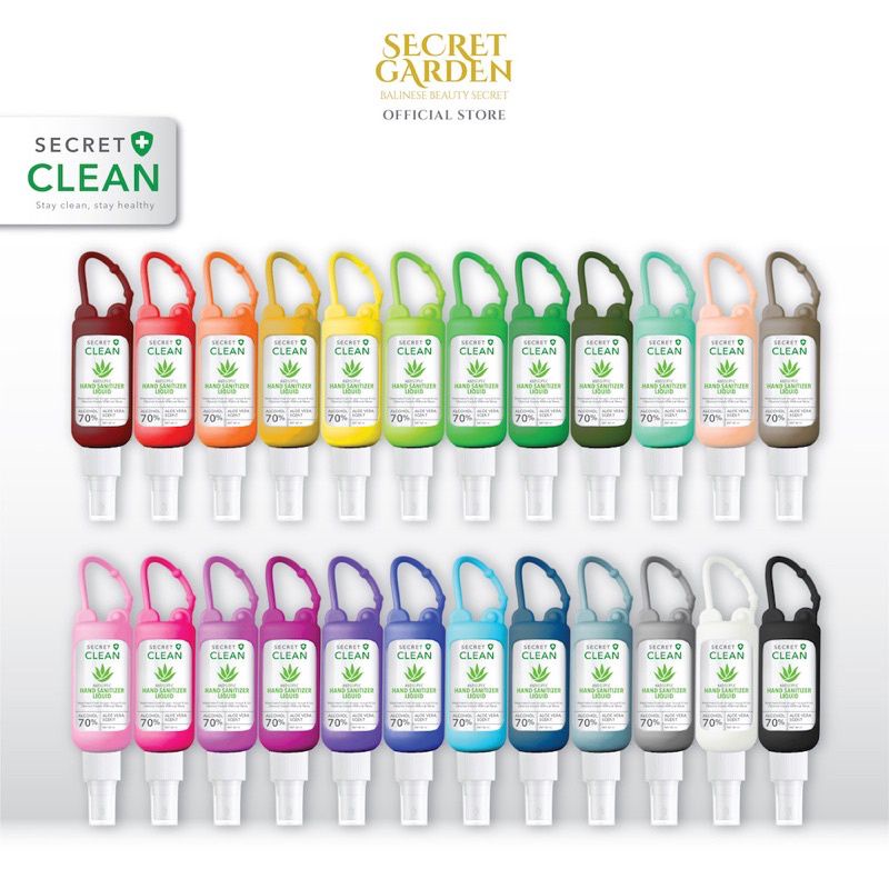 Secret Clean Sanitizer Spray 60ml + Gantungan Silicone