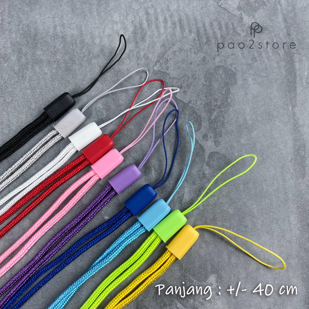 Lanyard / Tali Gantungan Panjang untuk Travel Spray / Handphone / Kamera / USB Flash Drive - Hand Wrist Strap Nylon