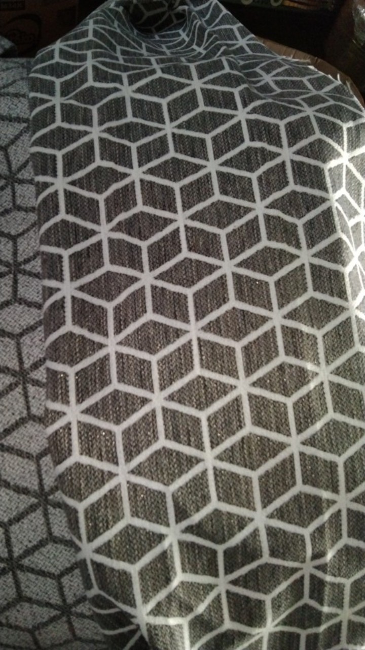 Bahan Sofa Modern Water Repellent | Anti Air| Motif Minimalis Monokrom Design Geometris Skandinavian