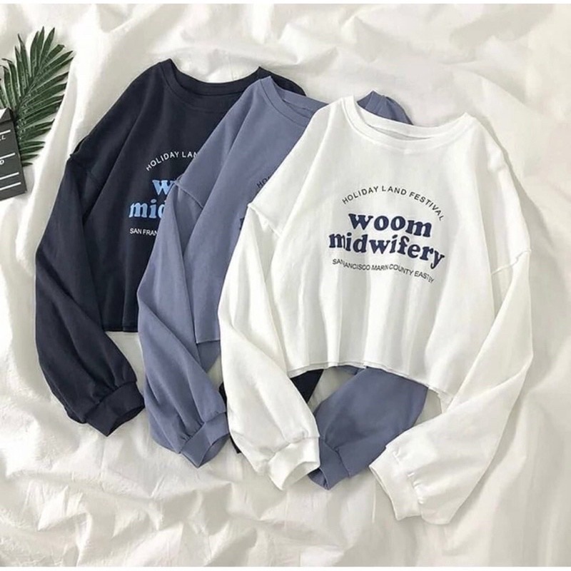 [COD] SWEATER CROP WHOMMIDFERY KOREA