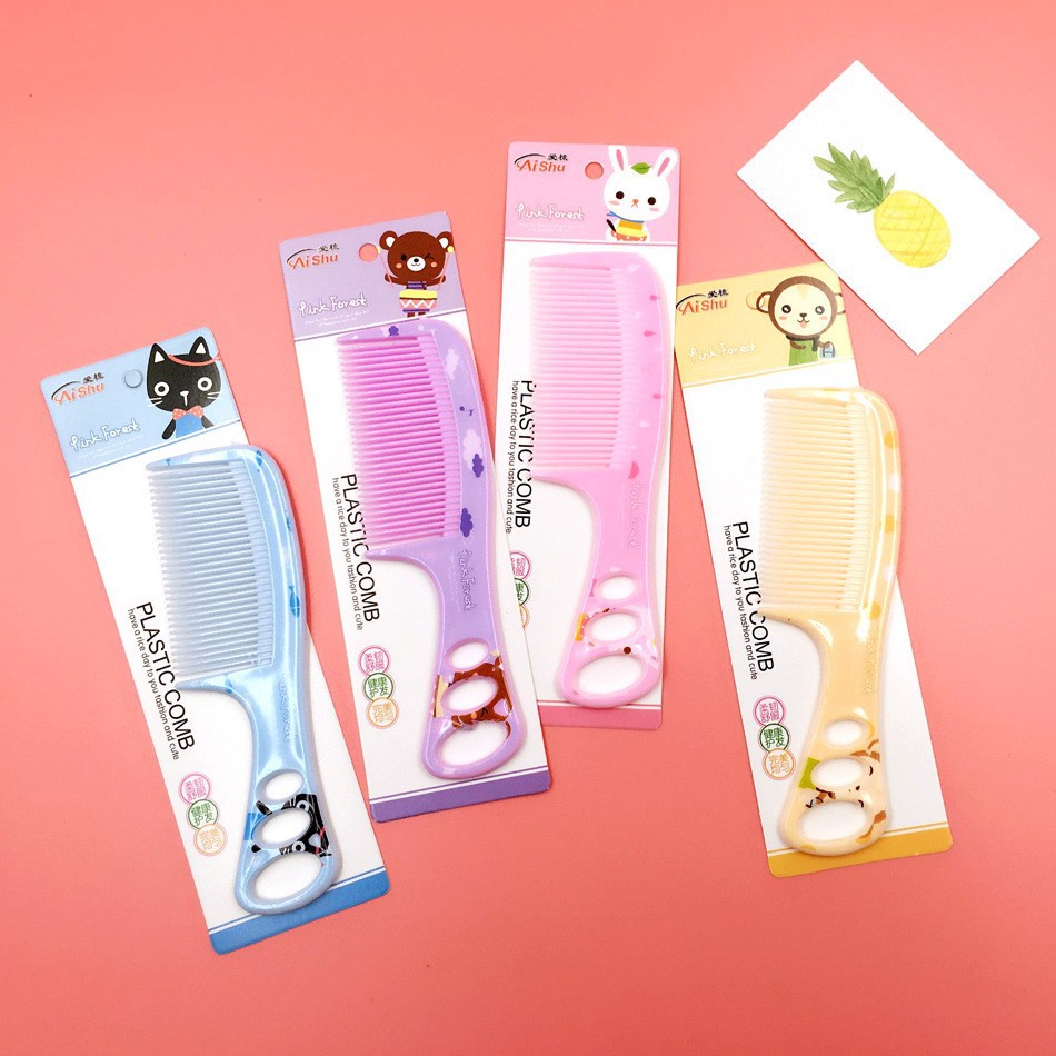 ED - SISIR GAGANG KECIL FULL MOTIF WARNA WARNI / SISIR RAMBUT KARAKTER LUCU-3