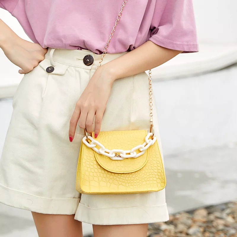 TAS SELEMPANG WANITA CROCO SLING BAG FASHION KOREA MALL SHOPPING