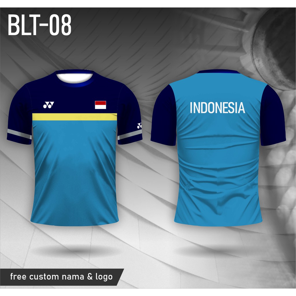 Jersey badminton baju bulu tangkis kaos timnas indonesia