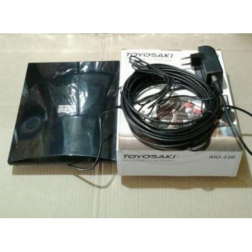 Antena TV Indoor /Dalam atau Outdoor / Luar Digital / Analog Toyosaki AIO 220